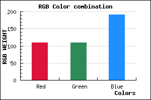 rgb background color #6D6DBF mixer