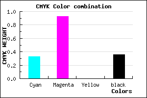 #6D0BA3 color CMYK mixer