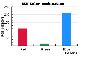 rgb background color #6D0CD0 mixer