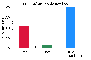 rgb background color #6D0DC5 mixer
