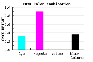 #6D10A2 color CMYK mixer