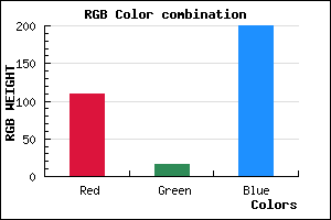 rgb background color #6D10C8 mixer