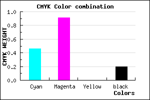 #6D12CB color CMYK mixer