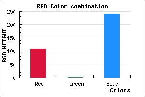 rgb background color #6D02F1 mixer