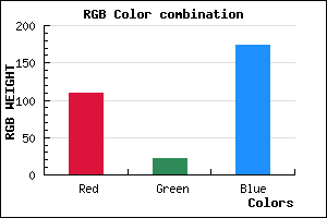 rgb background color #6D16AE mixer
