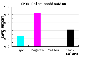 #6D1995 color CMYK mixer