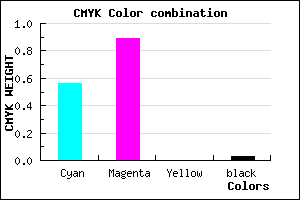 #6D1BF8 color CMYK mixer