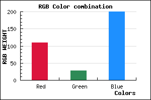 rgb background color #6D1CC8 mixer