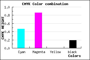 #6D1CCE color CMYK mixer