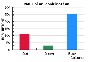 rgb background color #6D1CFD mixer