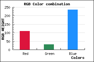 rgb background color #6D1FEB mixer