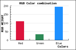 rgb background color #6D22C2 mixer