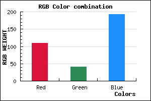 rgb background color #6D29C1 mixer