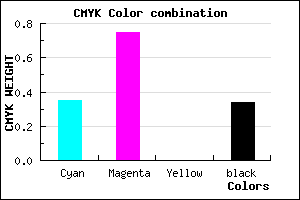 #6D2AA8 color CMYK mixer