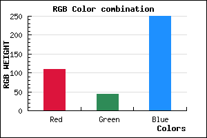 rgb background color #6D2BFA mixer