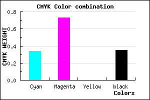 #6D2CA6 color CMYK mixer
