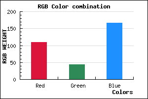 rgb background color #6D2CA6 mixer