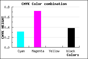 #6D2D9F color CMYK mixer