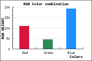 rgb background color #6D2DC1 mixer