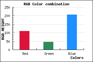 rgb background color #6D2DCF mixer