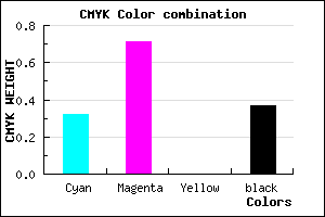 #6D2FA1 color CMYK mixer