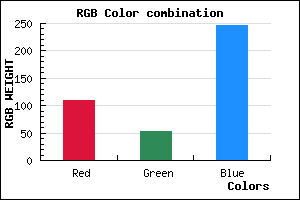 rgb background color #6D35F7 mixer
