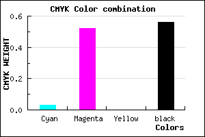 #6D3670 color CMYK mixer
