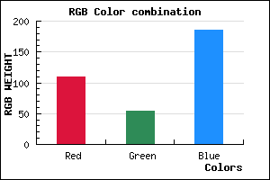 rgb background color #6D36BA mixer