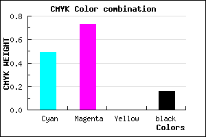 #6D39D5 color CMYK mixer