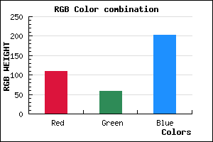 rgb background color #6D3BCB mixer