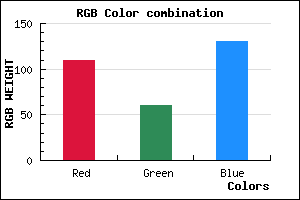 rgb background color #6D3C82 mixer