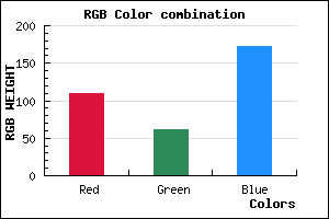 rgb background color #6D3EAC mixer