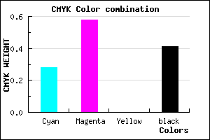 #6D3F97 color CMYK mixer