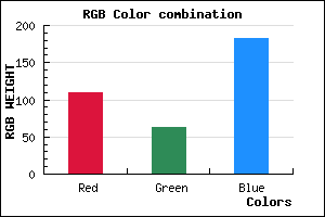rgb background color #6D3FB7 mixer