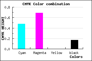 #6D41D3 color CMYK mixer