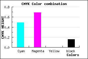 #6D42D5 color CMYK mixer