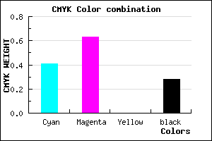 #6D44B8 color CMYK mixer