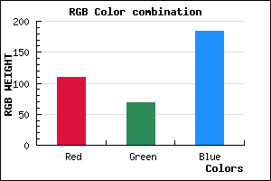 rgb background color #6D44B8 mixer