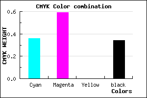 #6D45A9 color CMYK mixer