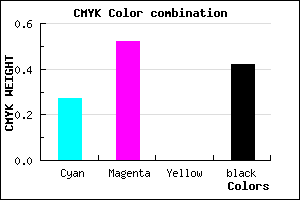 #6D4795 color CMYK mixer