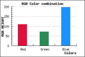 rgb background color #6D47C5 mixer
