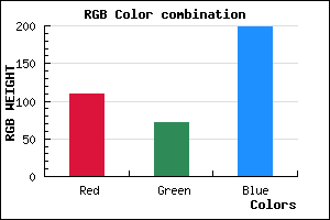 rgb background color #6D47C7 mixer