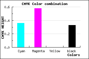 #6D48AB color CMYK mixer