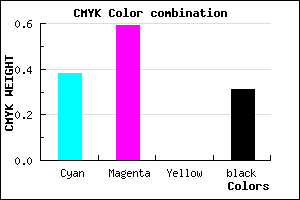 #6D48B0 color CMYK mixer