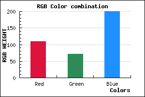 rgb background color #6D48C8 mixer