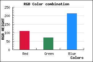 rgb background color #6D48D6 mixer