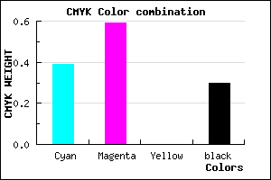 #6D49B2 color CMYK mixer