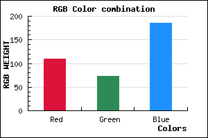 rgb background color #6D49BA mixer