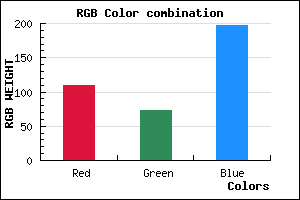 rgb background color #6D49C5 mixer