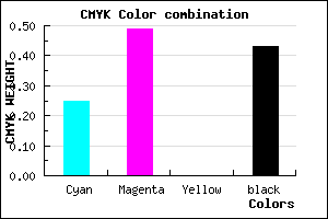 #6D4A92 color CMYK mixer